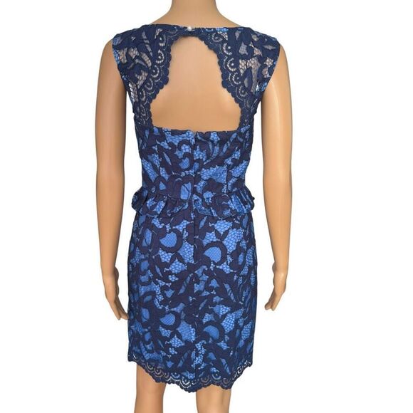 Lilly Pulitzer Kiri dress in true navy romantic corded Lace Size 0 NWT - Picture 4 of 10